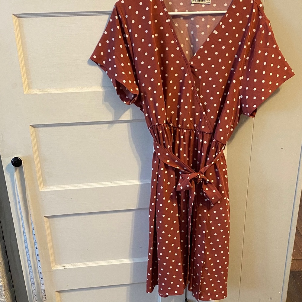 Polka Dot Wrap Dress